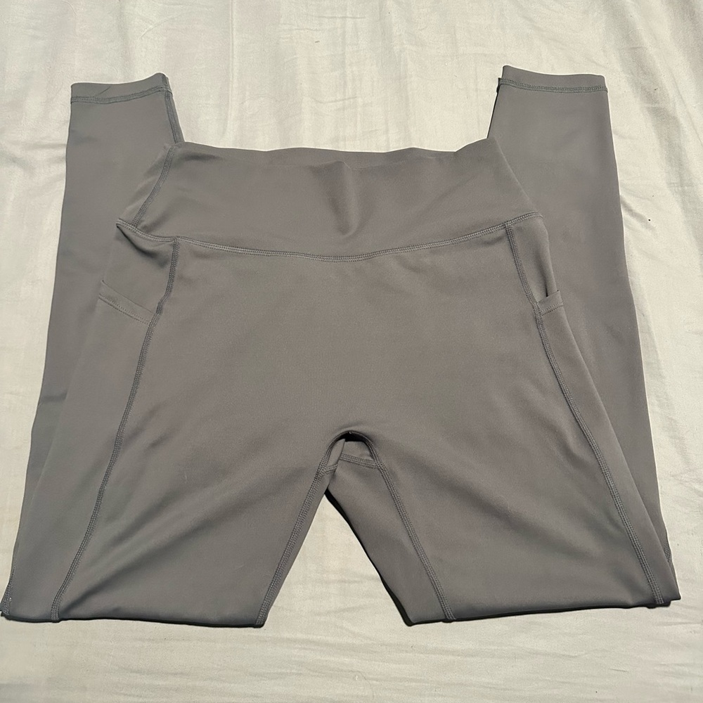 Curves n Combatboots Medium Gray Leggings